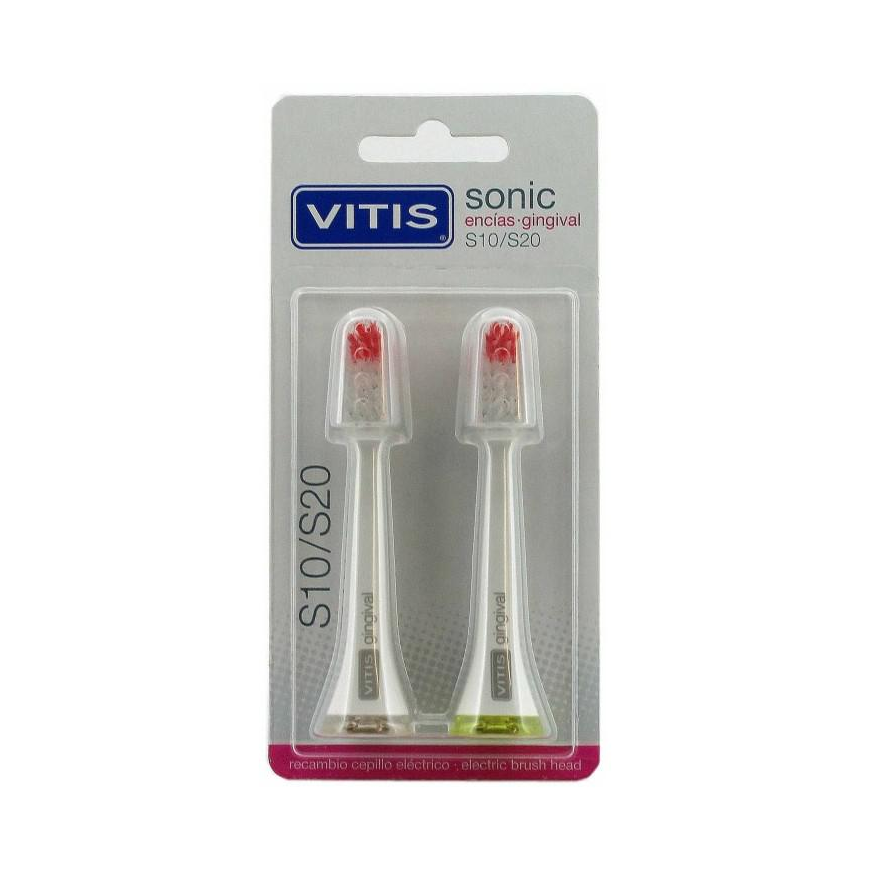Vitis spare part electric toothbrush for sensitive gums, 2 pcs – 2
