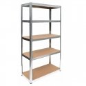 Topeshop REGAŁ G9030 puutarhatyökalujen varastointiteline Vapaasti seisova Galvanoitu teräs, MDF-lev Topeshop REGAŁ G9030 puutarhatyökalujen varastointiteline Vapaasti seisova Galvanoitu teräs, MDF-lev