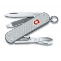 Victorinox Taschenmesser Classic Alox, Nagelfeile, Schraubendreher, Ring, Klinge, Schere, Mitmeotsta