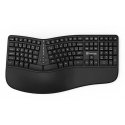 Powerton LANA, Klaviatūra ergonomiczna CZ/SK, su laidu (USB), juoda Powerton LANA, Klaviatūra ergonomiczna CZ/SK, su laidu (USB), juoda