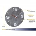 TFA-Dostmann 60.3536.15 wall/table clock Круглый Серый, Белый TFA-Dostmann 60.3536.15 wall/table clock Круглый Серый, Белый