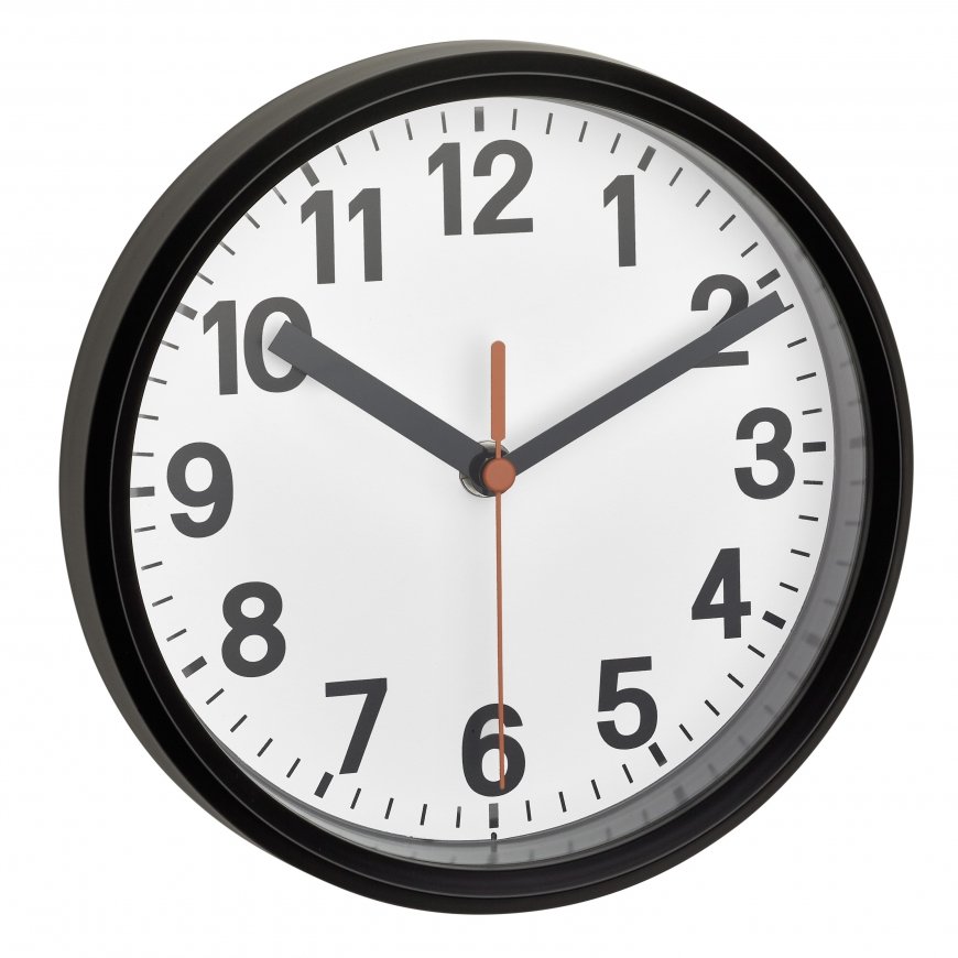 TFA-Dostmann 60.3538.01 wall/table clock Round Black, White