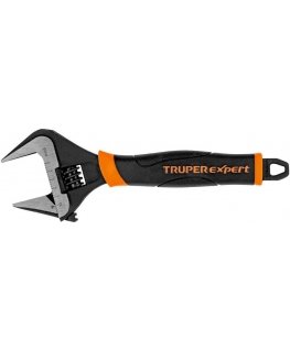 Adjustable wrench with extra wide mouth, 200 mm Truper Expert®