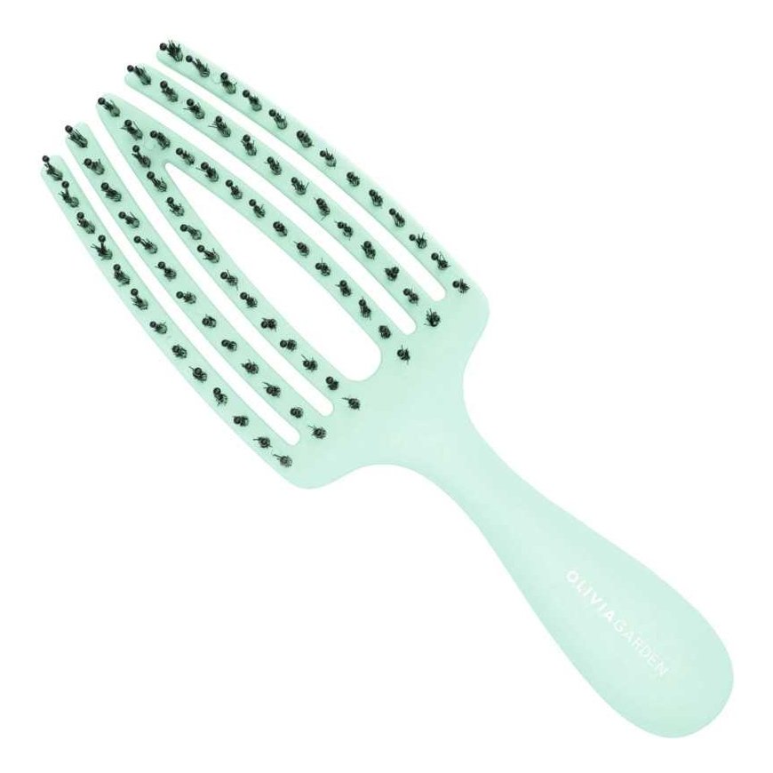 Olivia Garden Finger Care Mini Kids - szczotka vaikams - Geltonas – 2