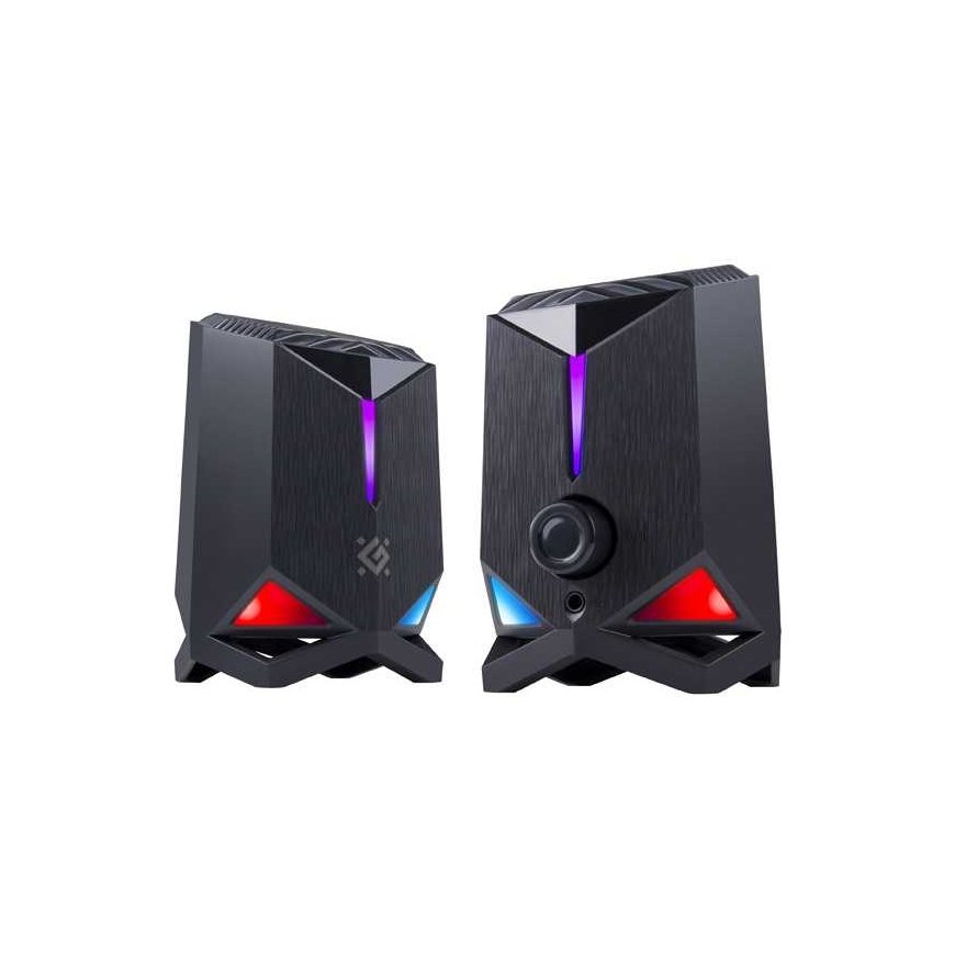 Computer speakers Defender speakers GRAVITY, 2.0, 6W, black, volume control, illumination, 80Hz~20kHz – 2