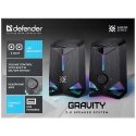 Computer speakers Defender speakers GRAVITY, 2.0, 6W, black, volume control, illumination, 80Hz~20kHz Computer speakers Defender speakers GRAVITY, 2.0, 6W, black, volume control, illumination, 80Hz~20kHz