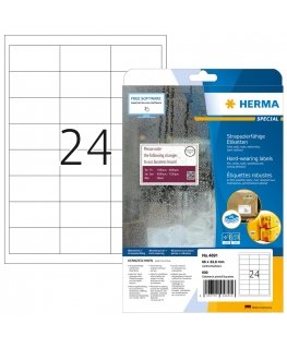 HERMA 4691 tulostintarra Valkoinen Itse kiinnittyvä tulostintarra