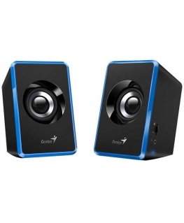 Kompiuterio kolonėlės Genius głośniki SP-U125, 2.0, 3W, mėlyna, garsumo valdymas, 3,5 mm jack (USB), 150Hz-20kHz