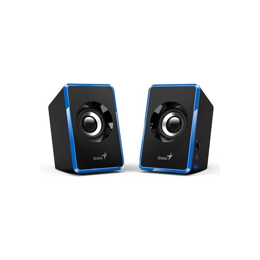 Kompiuterio kolonėlės Genius głośniki SP-U125, 2.0, 3W, mėlyna, garsumo valdymas, 3,5 mm jack (USB), 150Hz-20kHz – 4