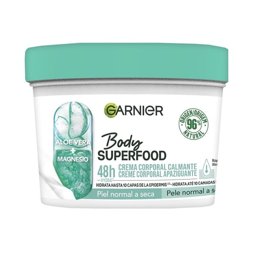 "Garnier Body Superfood Hypoallergenic" drėkinamasis kūno balzamas 380ml – 2