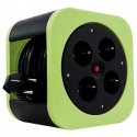 REV 0010012400 power extension 10 m 4 AC outlet(s) Indoor Black, Green REV 0010012400 power extension 10 m 4 AC outlet(s) Indoor Black, Green