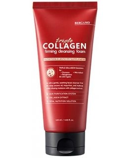 Bergamo Triple Collagen Firming Cleansing Foam valomosios veido putos 120ml