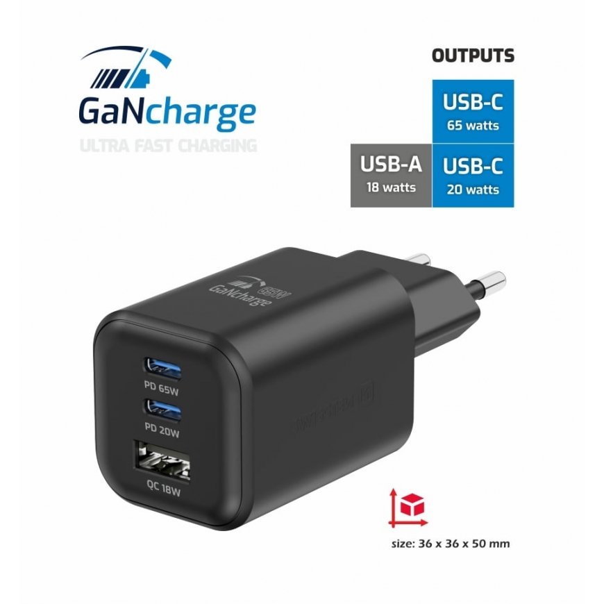 Swissten Travel Charger GaN USB-C 35W PD + Data Cable USB-C - Lightning 1.2m – 2
