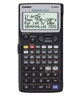 Casio FX-5800P skaičiuotuvas Kišenė Mokslinis skaičiuotuvas Juoda