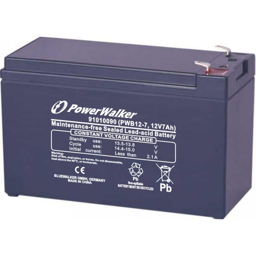 PowerWalker PWB12-7 Noslēgts svina skābju (VRLA)