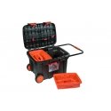Bahco Plastikinė įrankių dėžė ant ratukų PTBW67 675x472x416mm 78L Bahco Plastikinė įrankių dėžė ant ratukų PTBW67 675x472x416mm 78L
