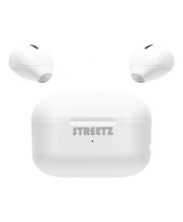 Deltaco TWS-114 austiņas un brīvroku komplekts True Wireless Stereo (TWS) Ausīs Mūzika Bluetooth Balts