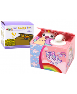 Lean Piggy bank Unicorn Learning to save Unicorn Rožinė Melody
