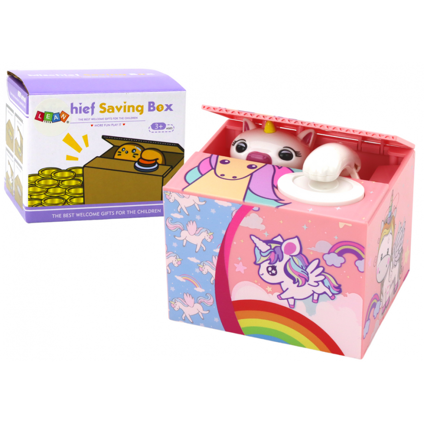 Lean Piggy bank Unicorn Learning to