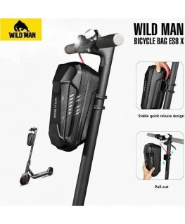 WILDMAN Case/uchwyt na hulajnogė ES8X Max sakwa na ramė black/black