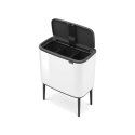 Brabantia 313523 trash can 33 L Rectangular Stainless steel Black, White Brabantia 313523 trash can 33 L Rectangular Stainless steel Black, White