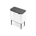 Brabantia 313523 atkritumu tvertne 33 L Taisnleņķa Nerūsējošs tērauds Melns, Balts