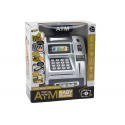Lean ATM Piggy Bank For Children Learning To Save Sidabrinis Juodas