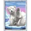 Ravensburger CreArt Pawesome Polar Bear Värvimine numbrite järgi, komplekt Ravensburger CreArt Pawesome Polar Bear Värvimine numbrite järgi, komplekt