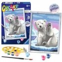 Ravensburger CreArt Pawesome Polar Bear Color by numbers kit
