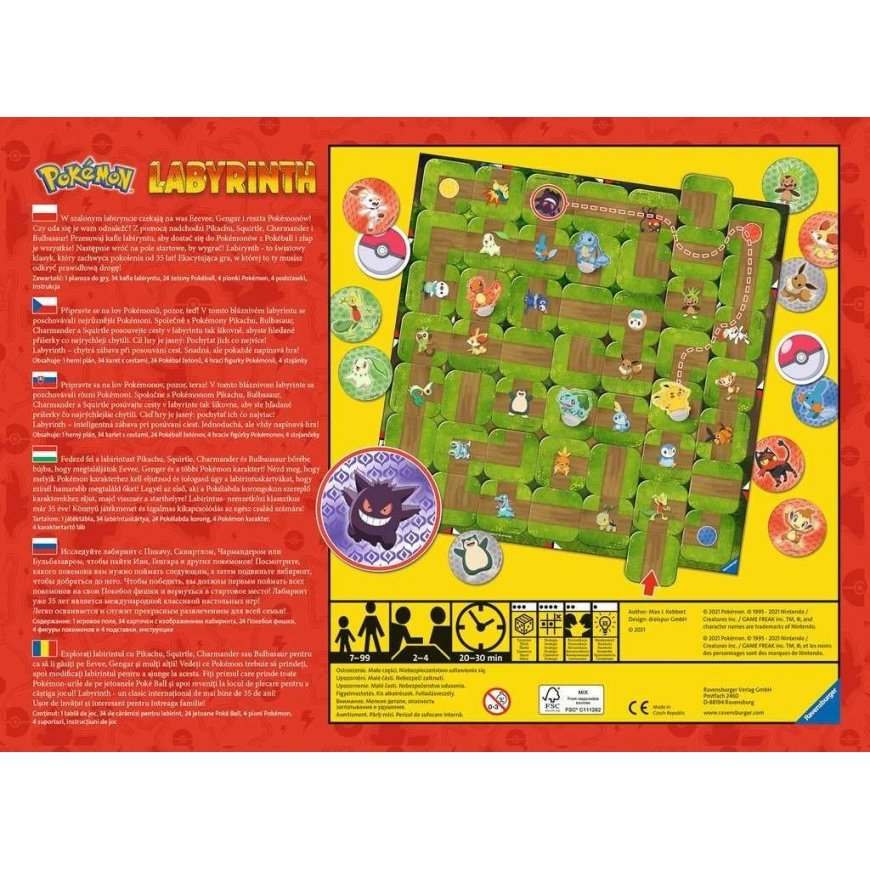 Ravensburger Gra labirinto pokemonas – 3