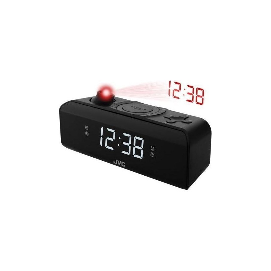Radijo žadintuvas JVC RA-E211B juodas