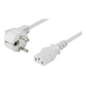 Deltaco DEL-111AV virtajohto Valkoinen 10 m CEE7/7 IEC C13 Deltaco DEL-111AV virtajohto Valkoinen 10 m CEE7/7 IEC C13