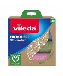 Vileda 4023103228634 салфетка для протирания Микрофибра Разноцветный 3 шт