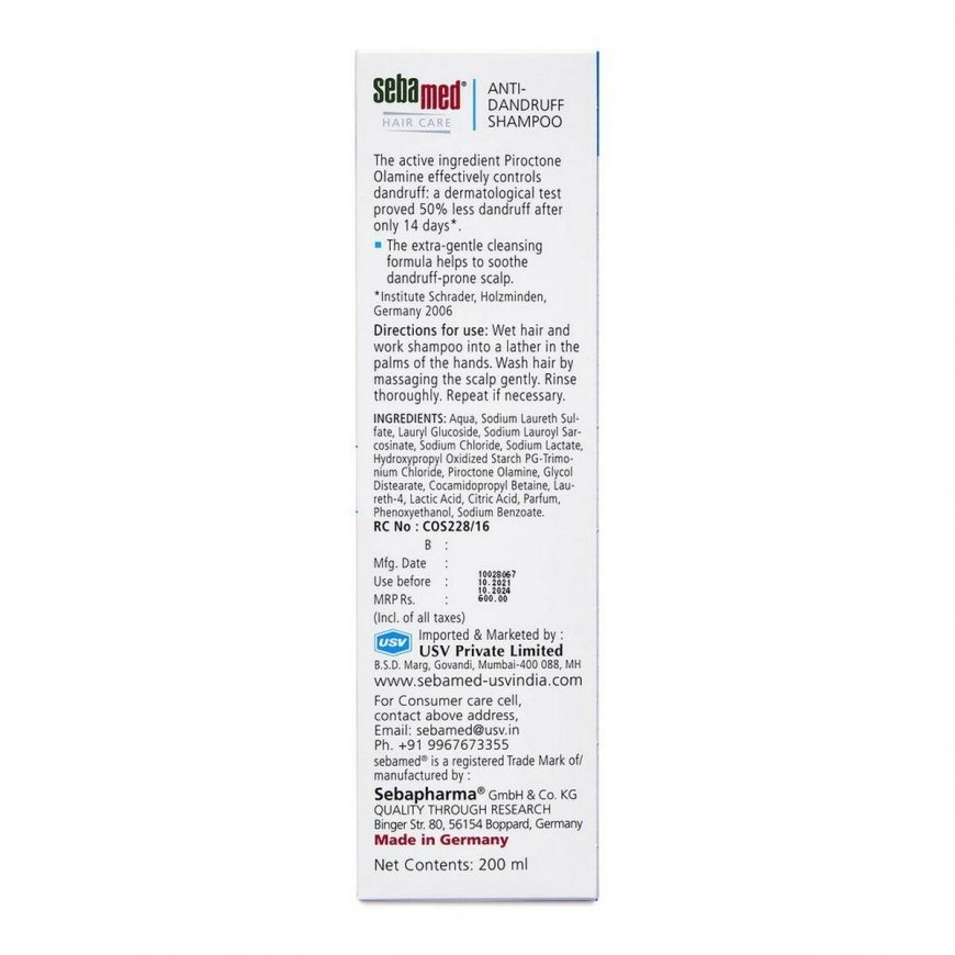 Sebamed Dermatological Shampoo 200ml – 4