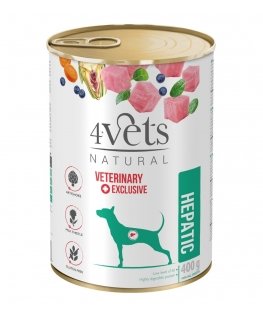 4VETS Natural Hepatic Dog - mitrā suņu barība - 400 g