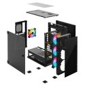 Savio PC Case Prime X1 ARGB Glass Black Midi Tower Melns Savio PC Case Prime X1 ARGB Glass Black Midi Tower Melns