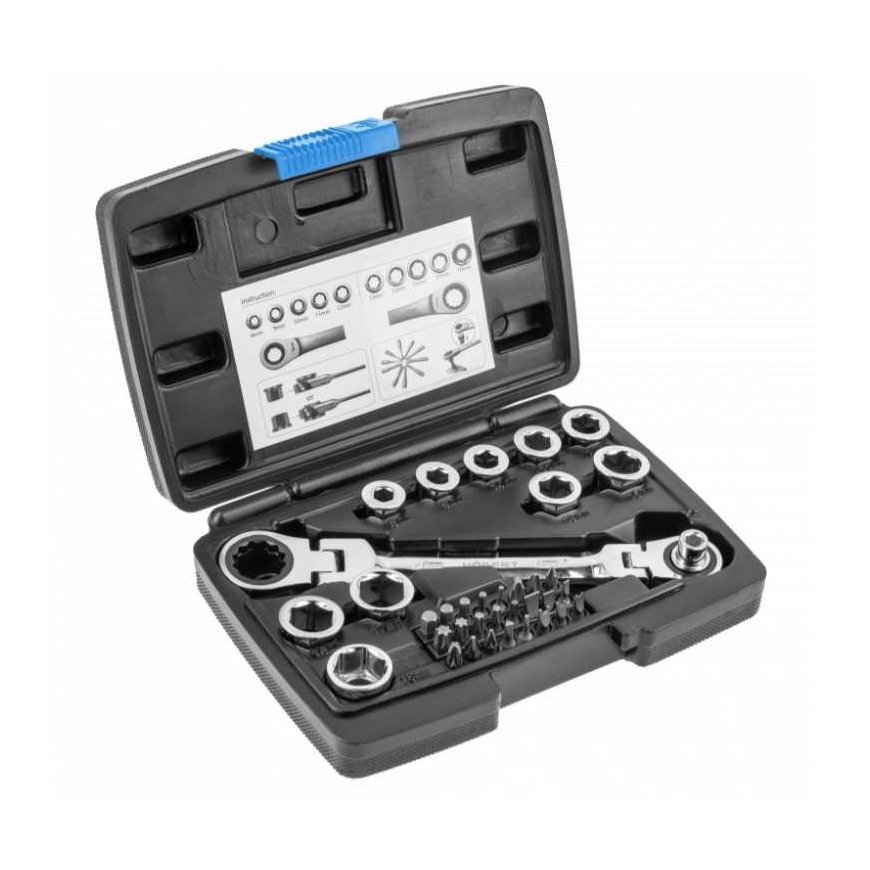 Set of heads with nozzles Hogert HT1R491 36 pcs.