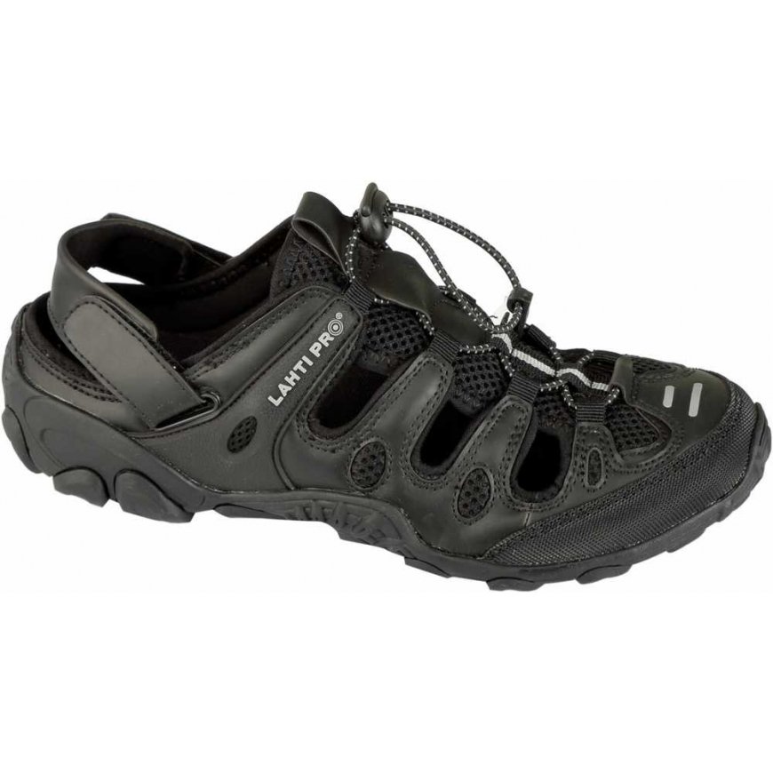 Lahti Pro SANDALS PU / KNIT Black-GRAY, "45", LAHTI – 2