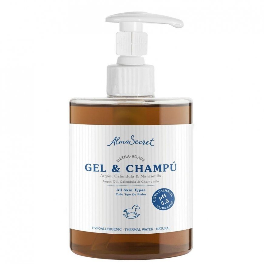 "Alma Secret" gentle shampoo-gel with argan, calendula and chamomile 500ml – 2