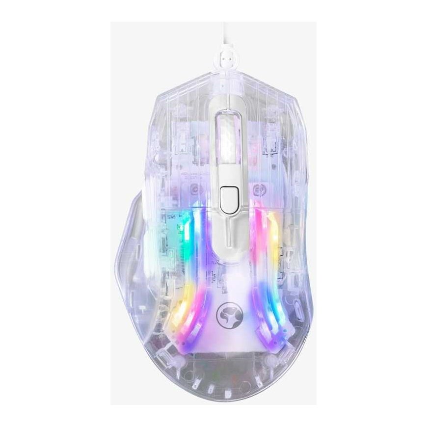 Marvo M413 permatoma RGB pelė su laidu | 7200 DPI