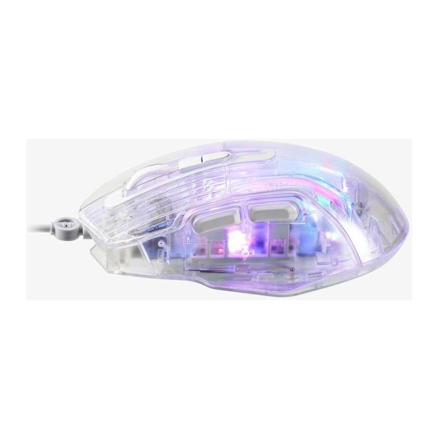 Marvo M413 Transparent Wired RGB Mouse | 7200 DPI – 4