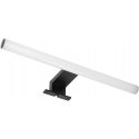 Sieninis šviestuvas Orno PEEGEL LED 6W, veidrodinė lempa, 540lm, 4000K, ilgis 40 cm, plastikas+akrilas, juodas Sieninis šviestuvas Orno PEEGEL LED 6W, veidrodinė lempa, 540lm, 4000K, ilgis 40 cm, plastikas+akrilas, juodas