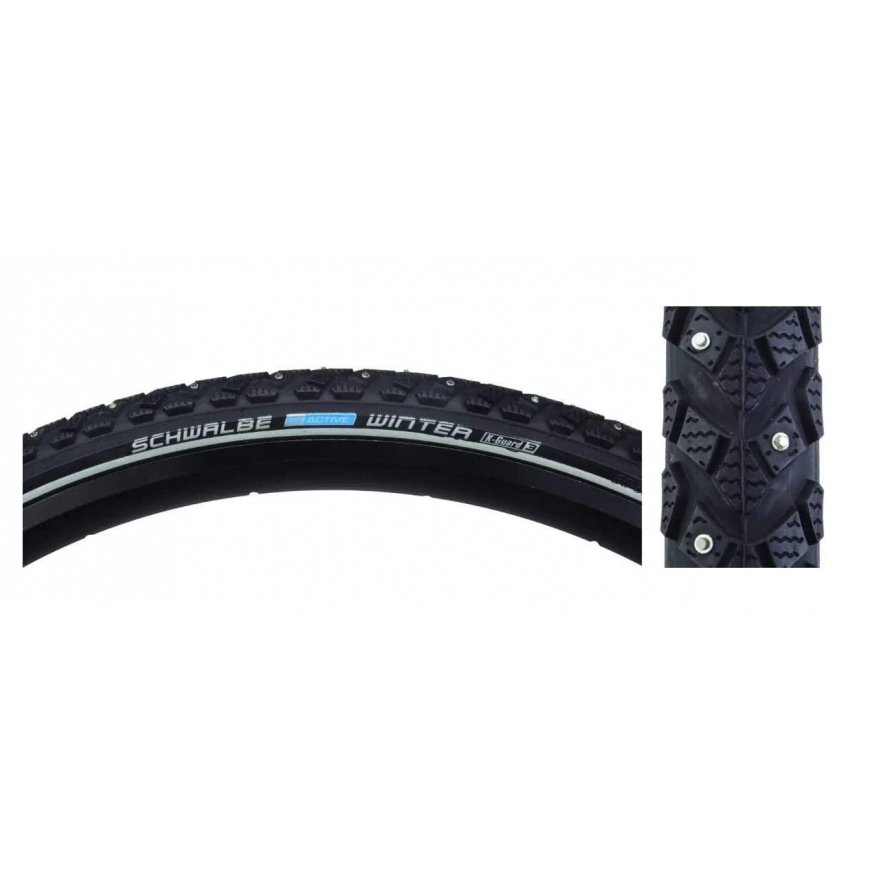 Tire 28" Schwalbe Winter HS 396, Active Wired 42-622 / 28x1.60 Black-Reflex – 2