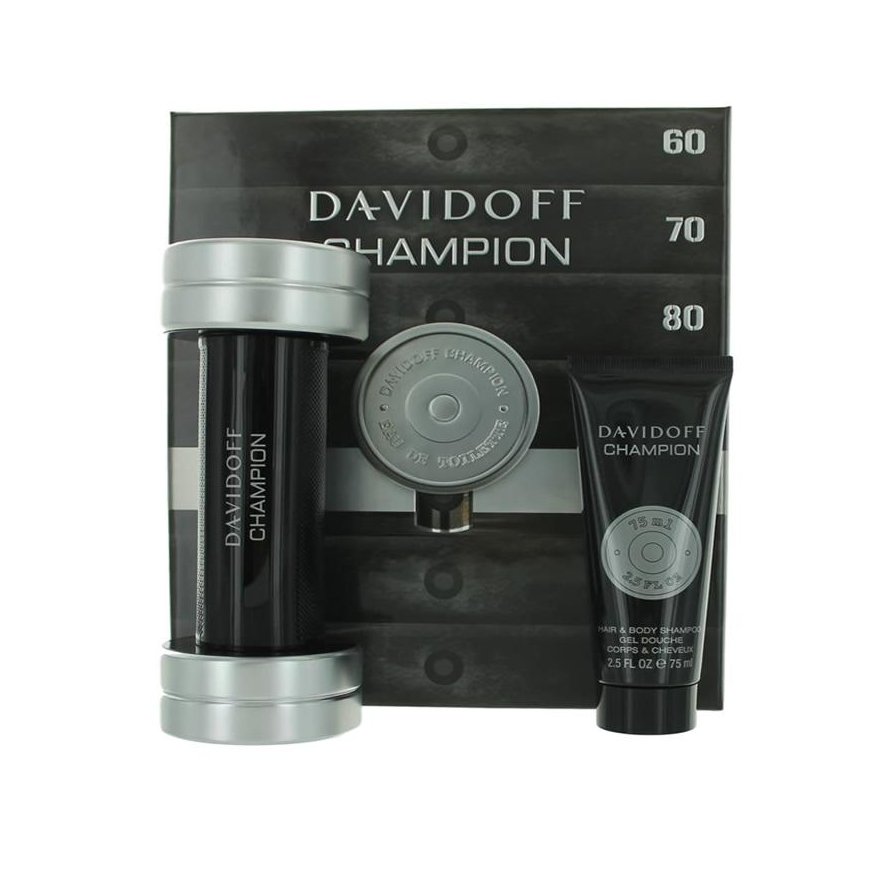 Davidoff Champion Eau De Toilette Purškiklis 90ml Set 2 Pieces