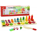 Lean Educational Set Sorter Wooden Board Learning Mathematics Fruit Lean Educational Set Sorter Wooden Board Learning Mathematics Fruit