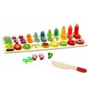 Lean Educational Set Sorter Wooden Board Learning Mathematics Fruit Lean Educational Set Sorter Wooden Board Learning Mathematics Fruit