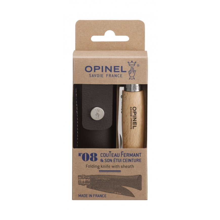 Opinel N°08 Camper/scout Koks
