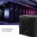 Qoltec 54488 RACK cabinet 19" | 12U | 600 x 635 x 450 | perforated door