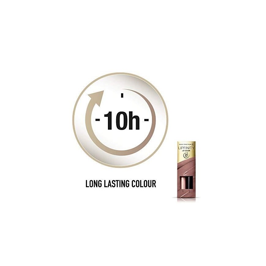 „Max Factor Lipfinity“ lūpų spalva dvifaziai ilgai išliekantys skysti lūpų dažai 190 „Indulgent“ – 5
