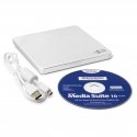 Hitachi-LG Slim Portable DVD-Writer optiskā iekārta (CD, DVD-RW, Blu-Ray) DVD±RW Balts Hitachi-LG Slim Portable DVD-Writer optiskā iekārta (CD, DVD-RW, Blu-Ray) DVD±RW Balts